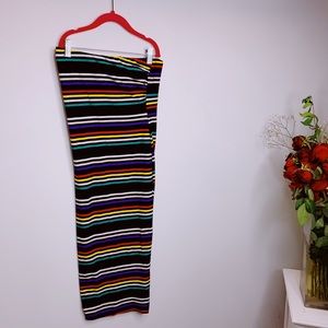 Rainbow stretchy butt skirt